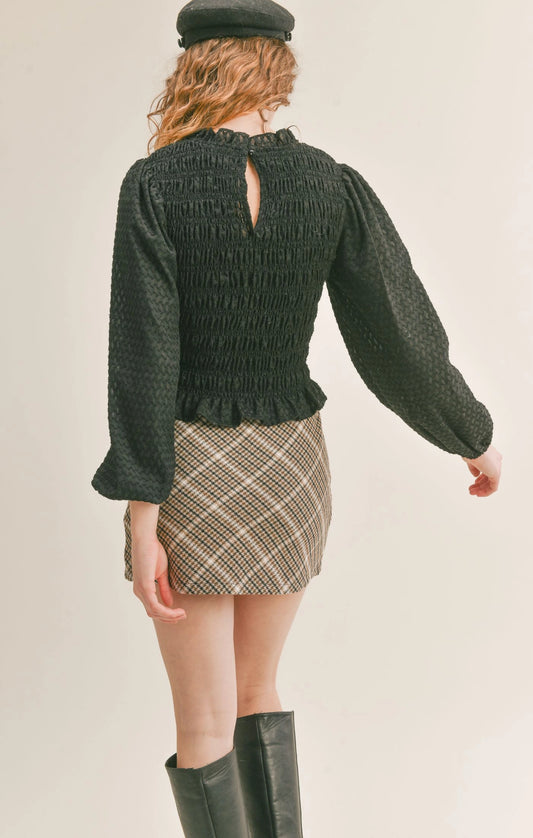 Sadie & Sage Tea Time Smocked Top