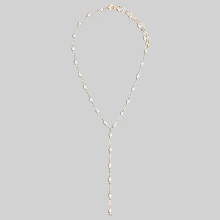 Pearl Station Lariat Y-Necklace