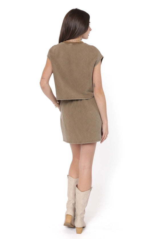 Sadie and Sage Little Games Washed Terry Knit Top