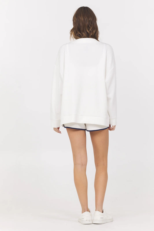 Cardigan with Piping Detail