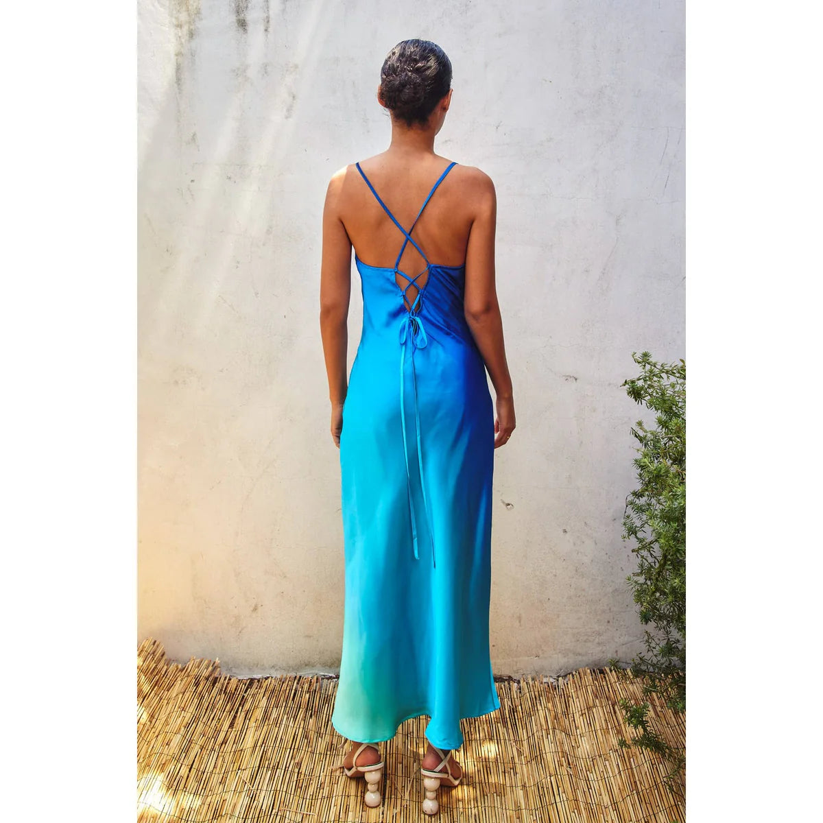 Radiance Ombre Criss Cross Back Maxi Dress