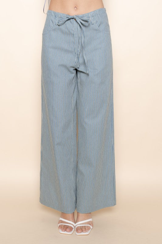 Bow Tie Wide Leg Pants