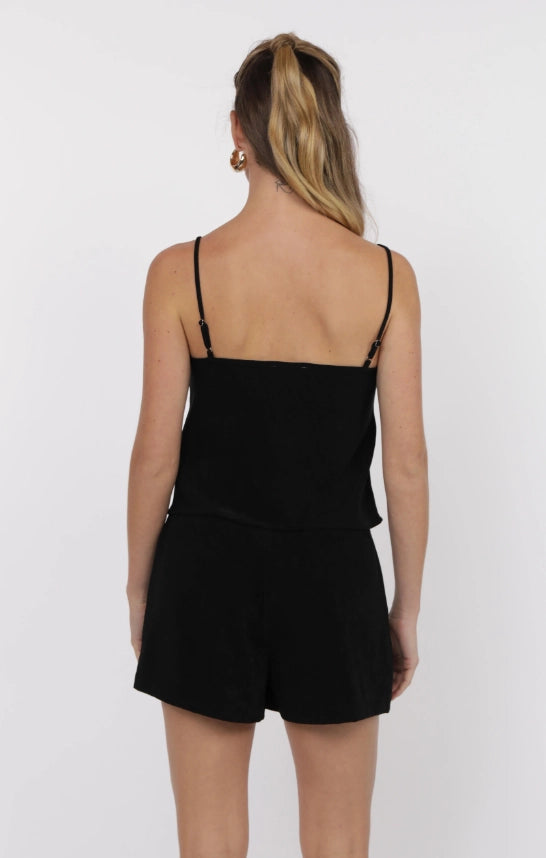 Sage the Label My Heart Crepe Twist Front Cami