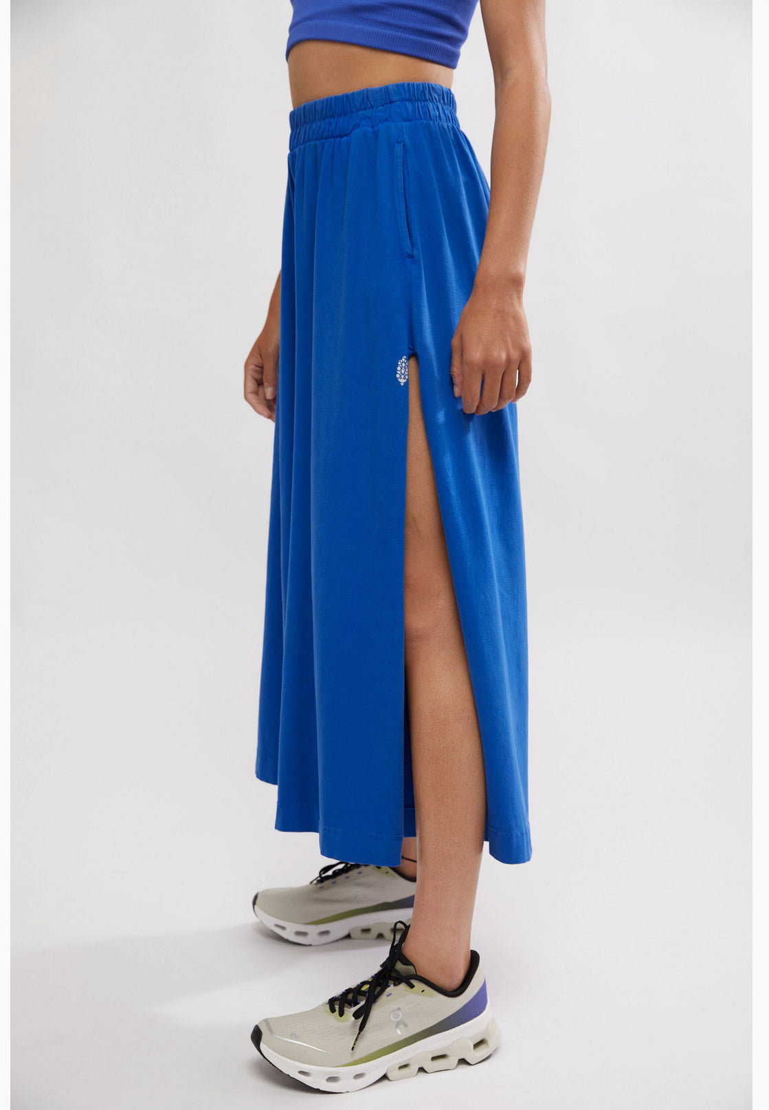 Free People Hot Shot Slit Wide Leg Pants