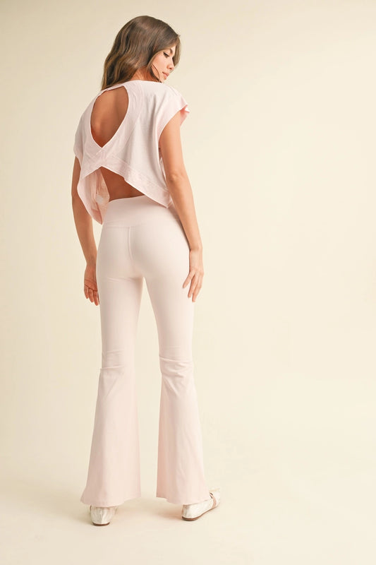 Cutout Back Layering Tee