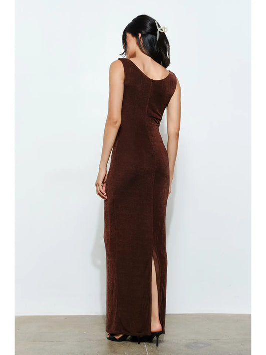 Calista Slinky Knit Maxi Dress