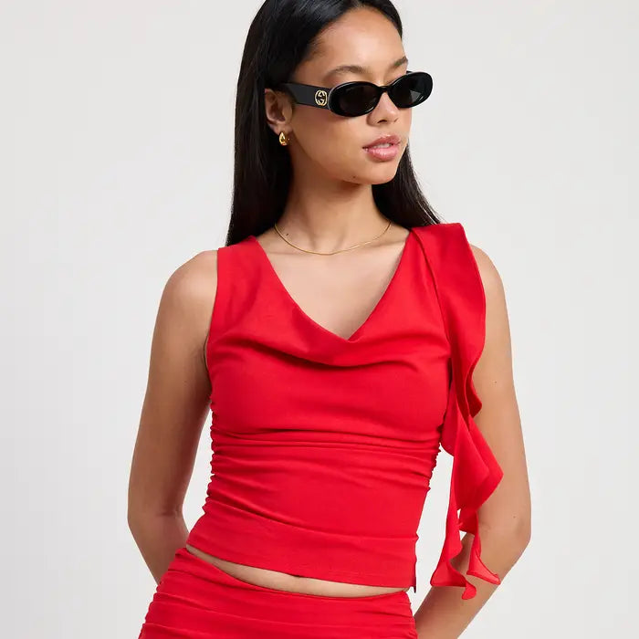 Sleeveless Cown Neck Top