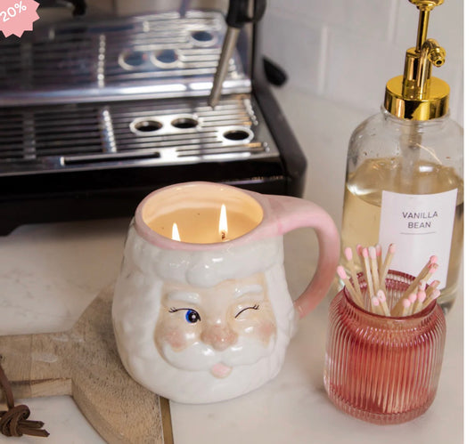 BRIDGEWATER SANTA MUG SWEET GRACE CANDLE