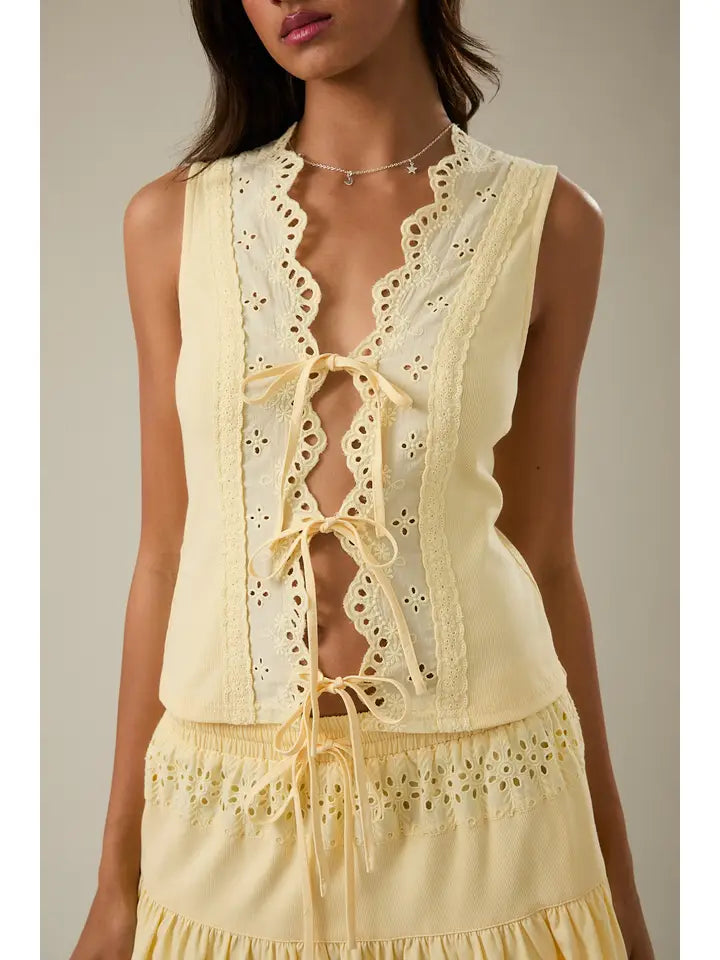 Tie Front Vest