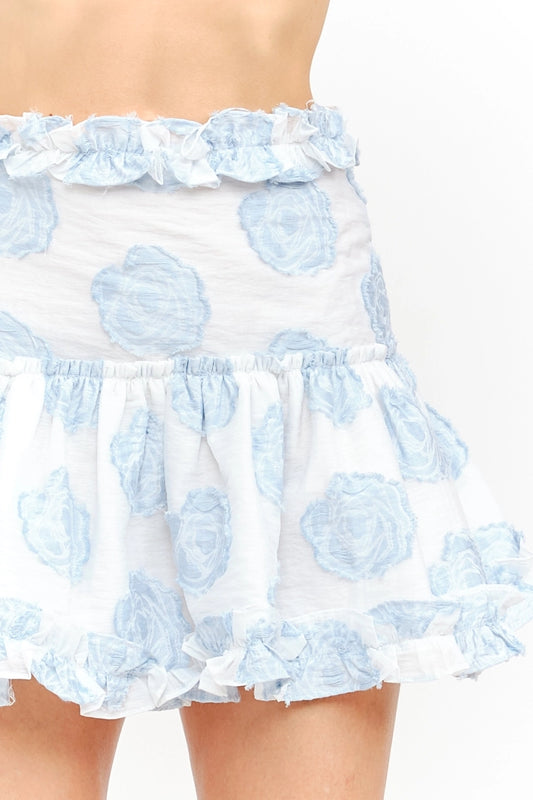 Sammie Blue Floral Skirt