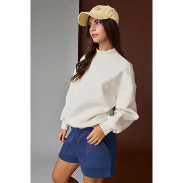 Mock Neck Sweatshirt