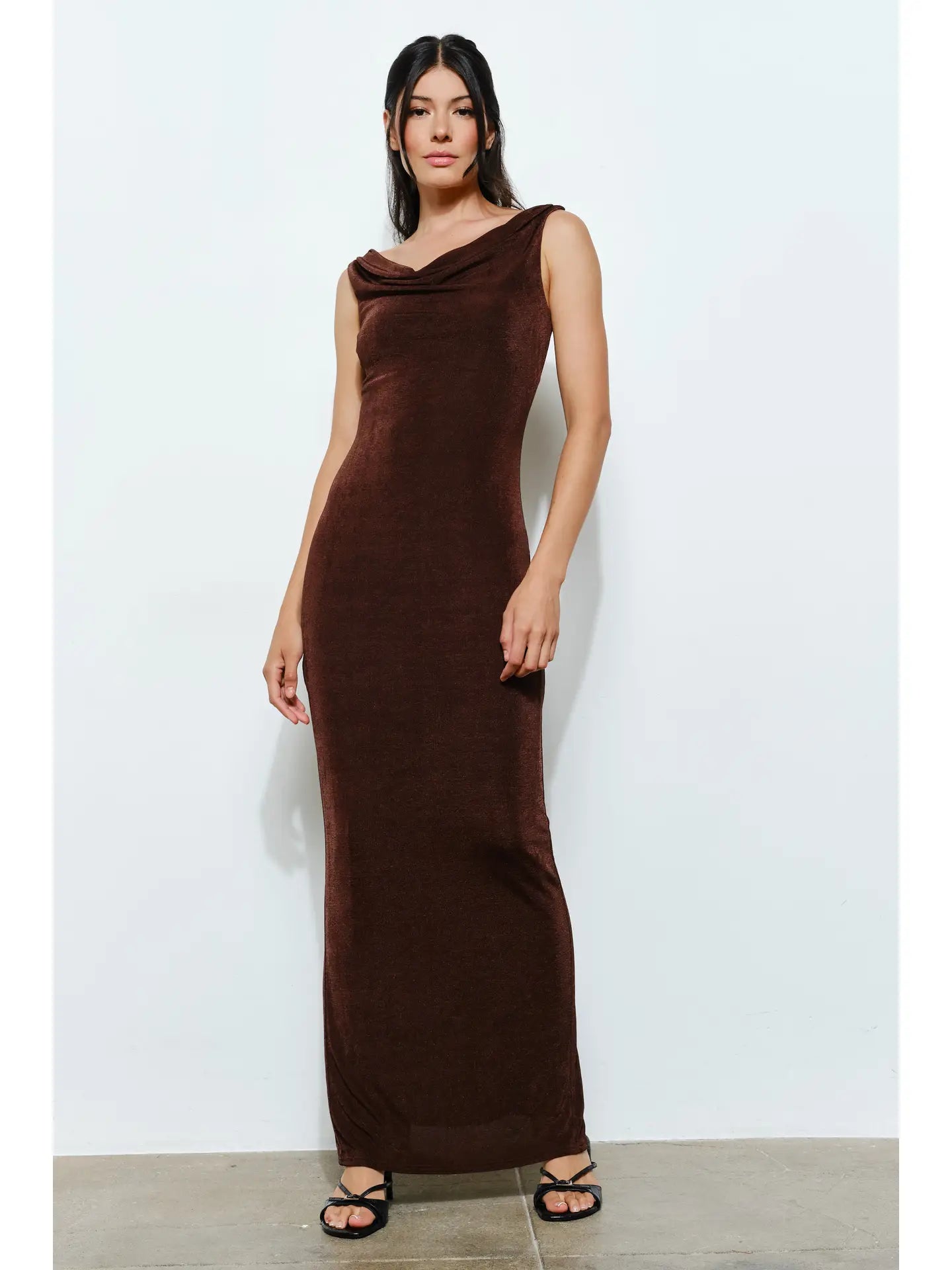 flare knit dress Robbyn Fit and Flare Knit Maxi Dress – VICI main image 0