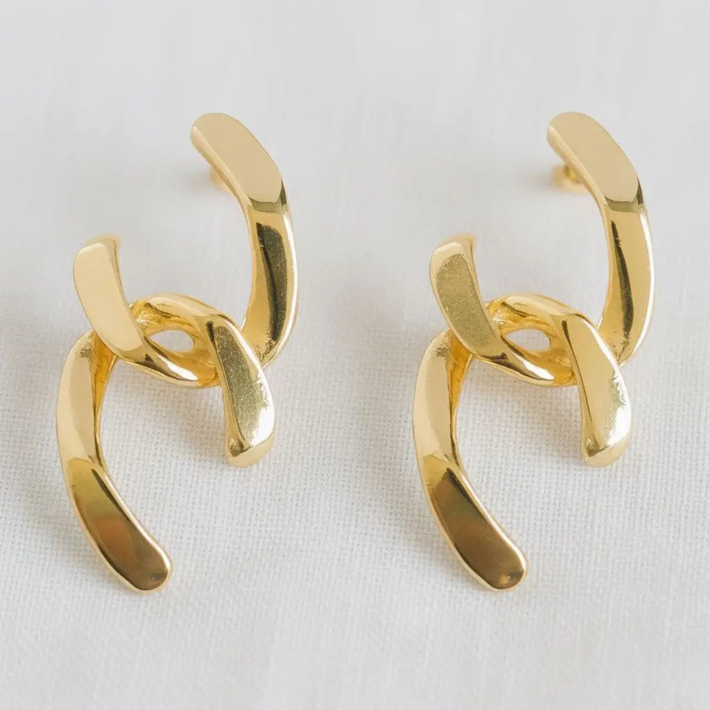 Statement Geometric Drop Earrings