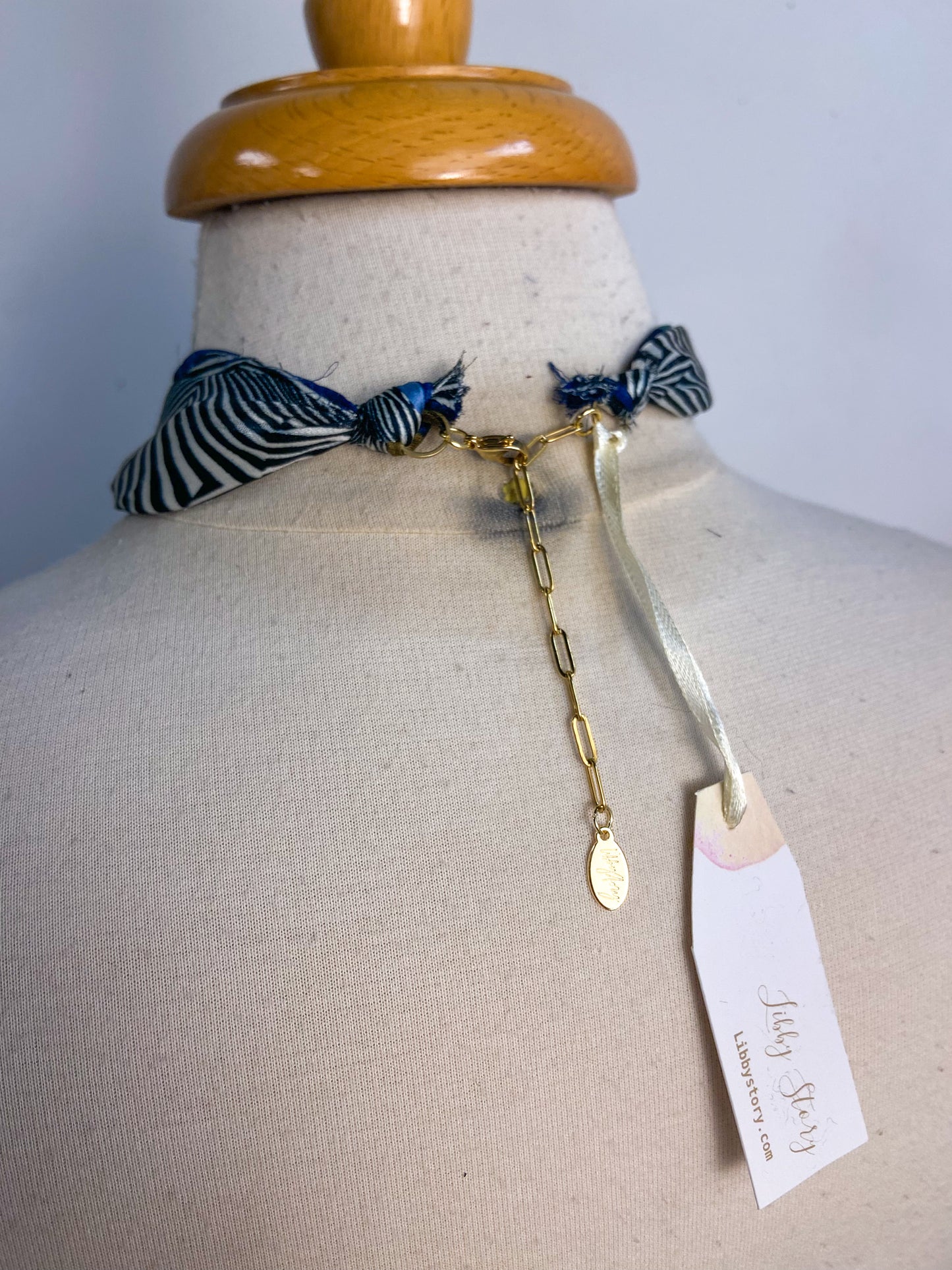 OOAK VIntage Pearl Earring Scarf Necklace