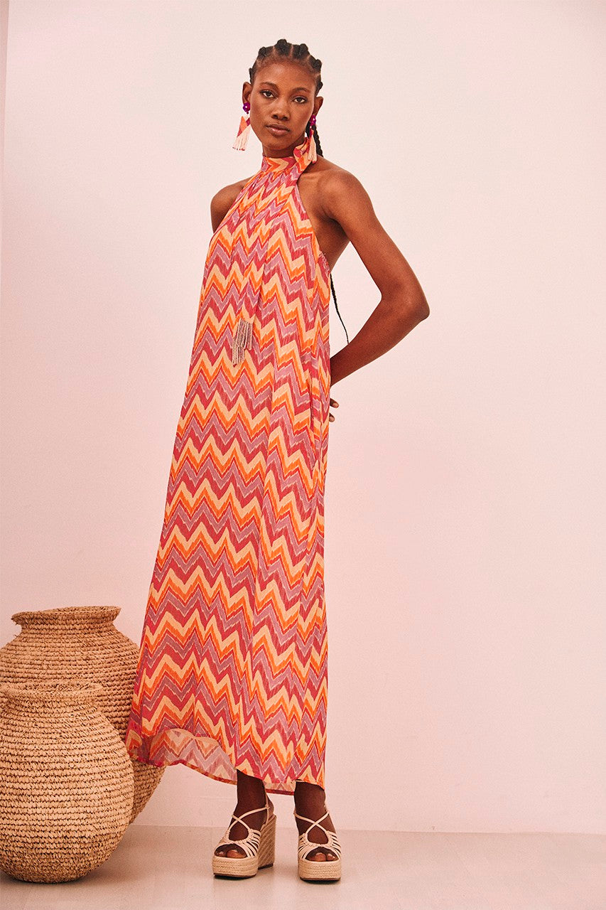 Nekane Zig Zag Halter Dress Libby Story Nekane Zig Zag Halter Dress Libby Story