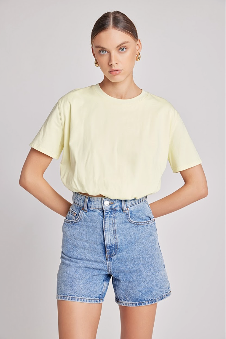 Cropped Top with Elastic Band