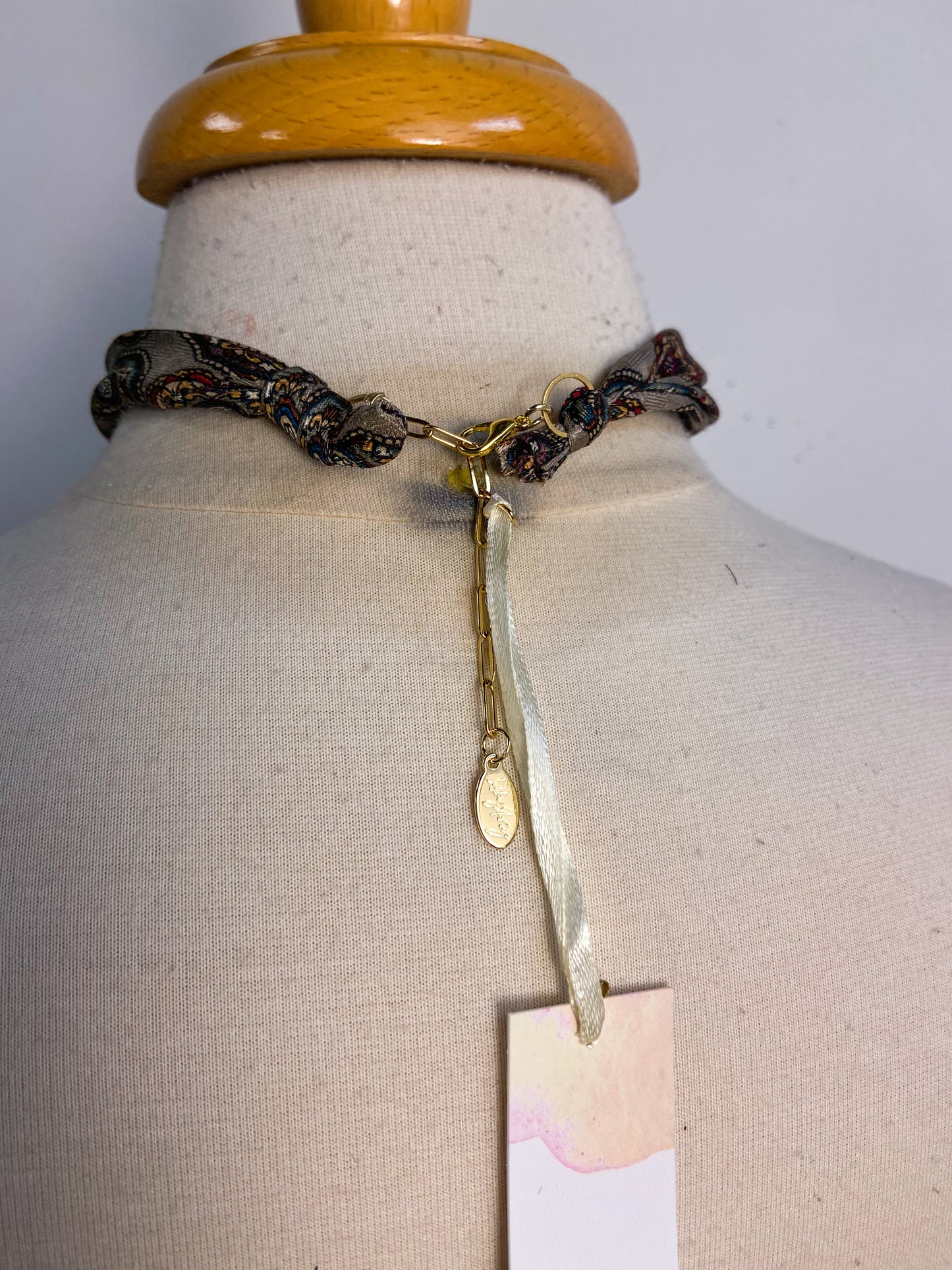 Gold Plated Brass Cross pendant and Charms