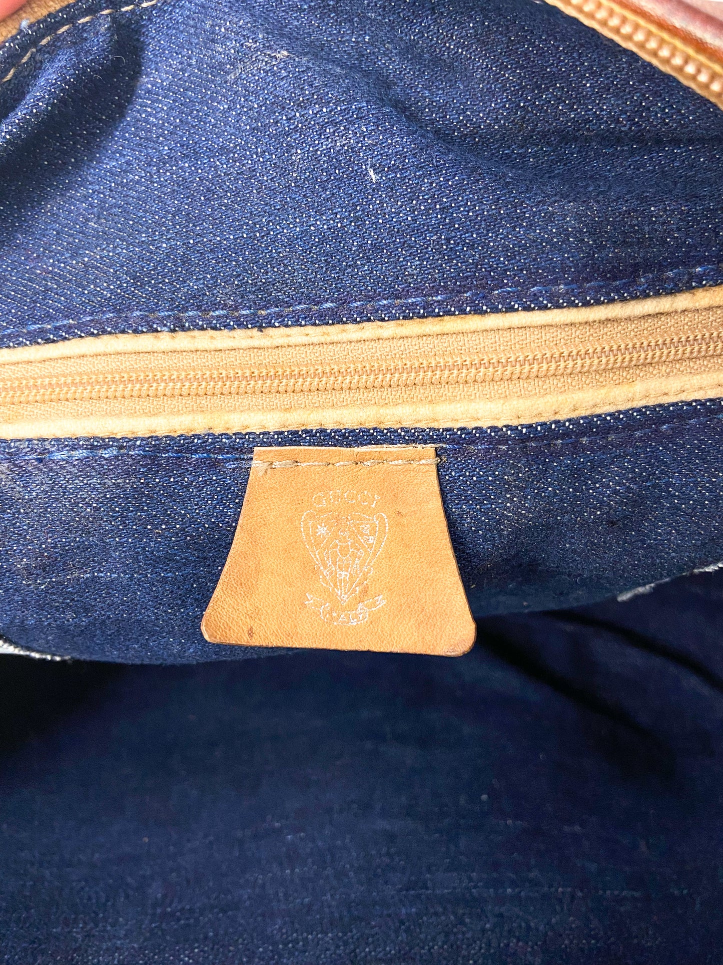 OOAK Vintage Gucci Purse w/ Leather Frame & Bag Chain