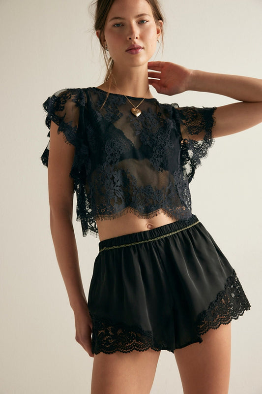 Free People Meet Me In The Middle Tap Short