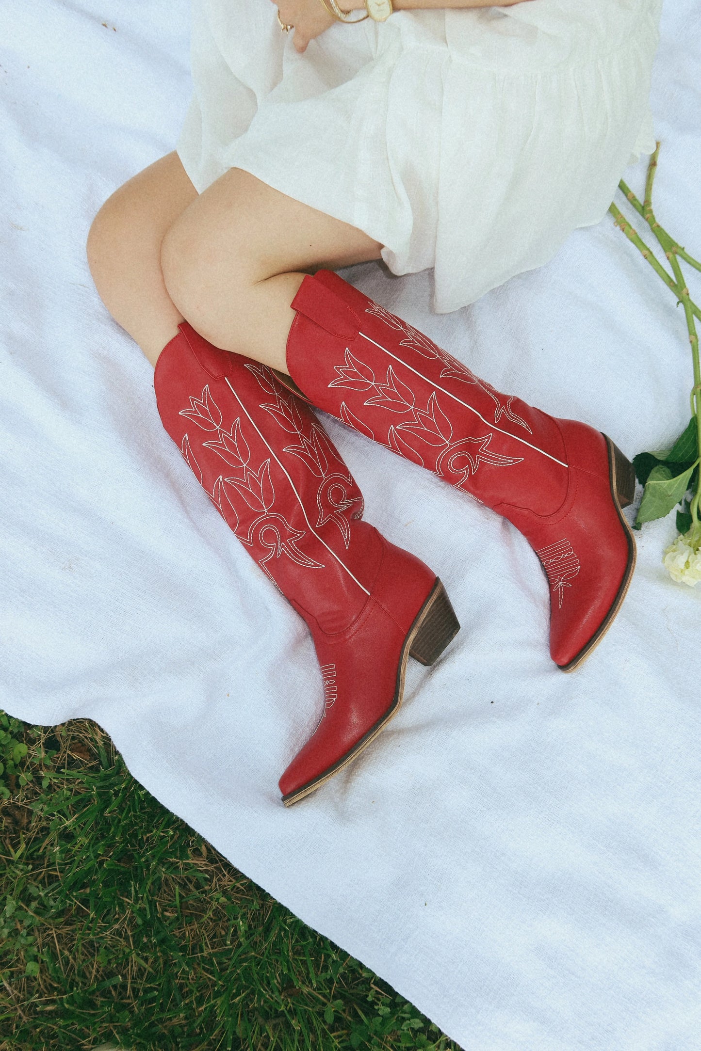 The Reba Tulip Cowgirl Boots