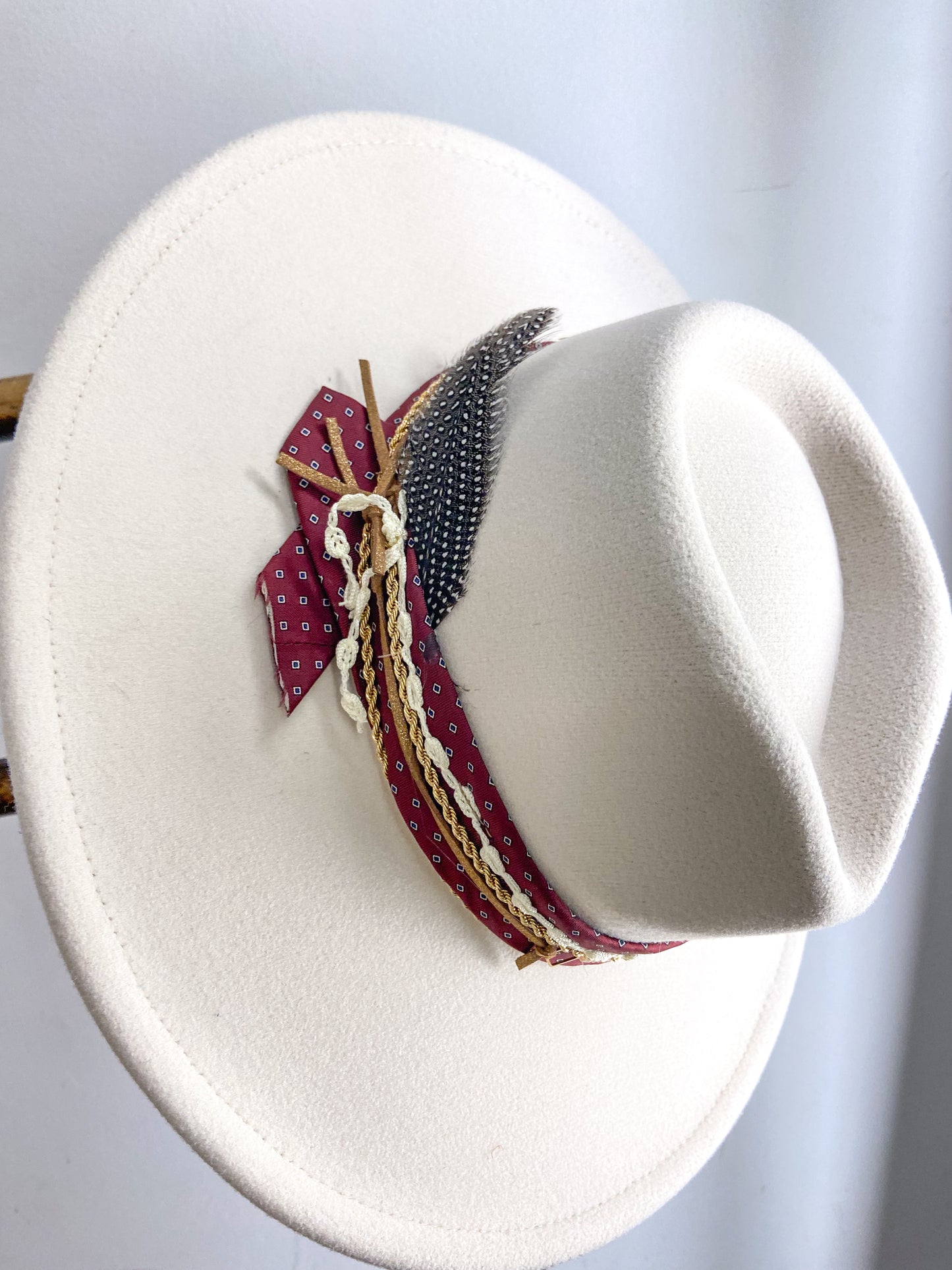 OOAK Vegan Wool Bulldog Hat