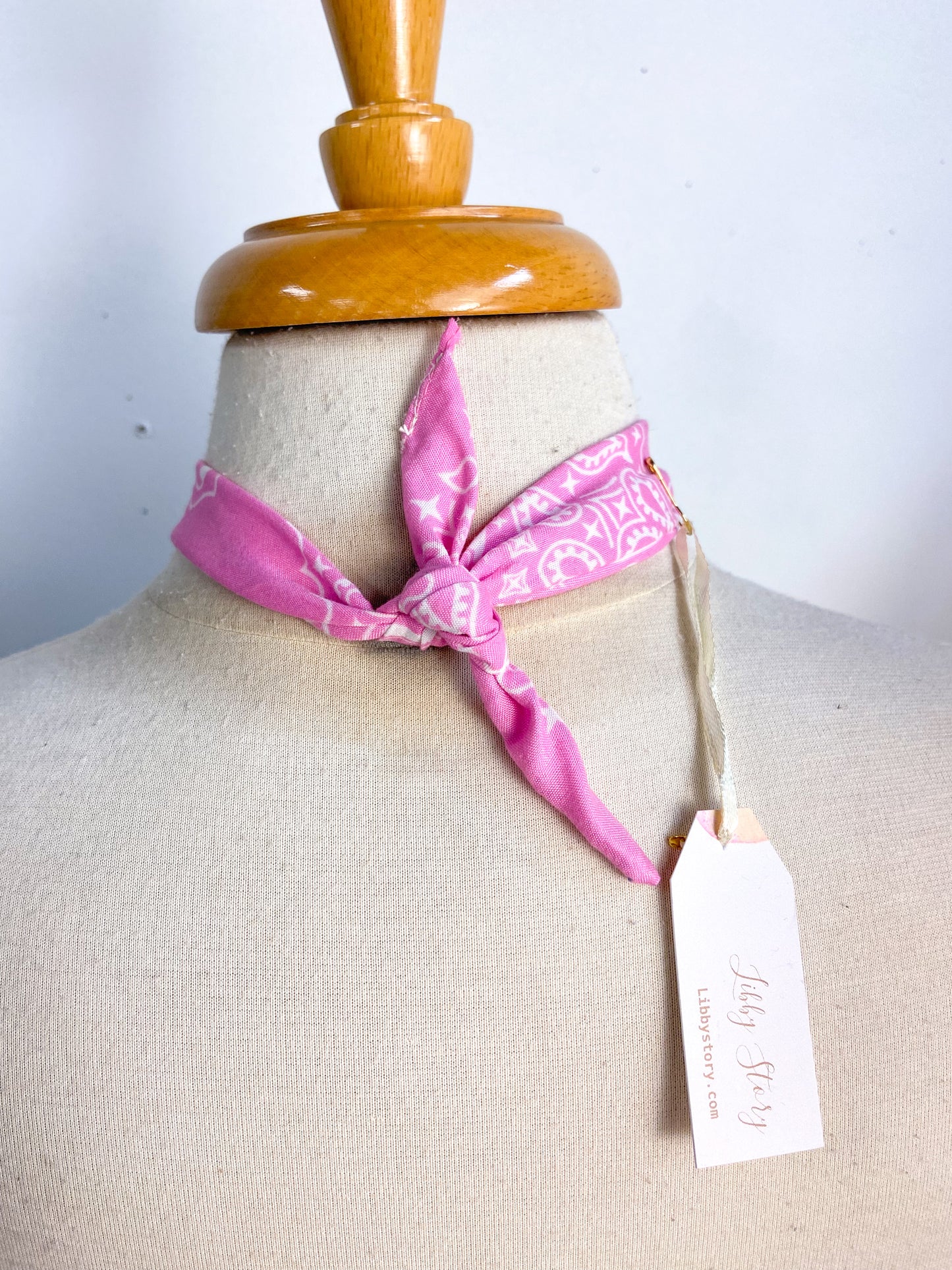 OOAK Bandana Earring Pendant Necklace