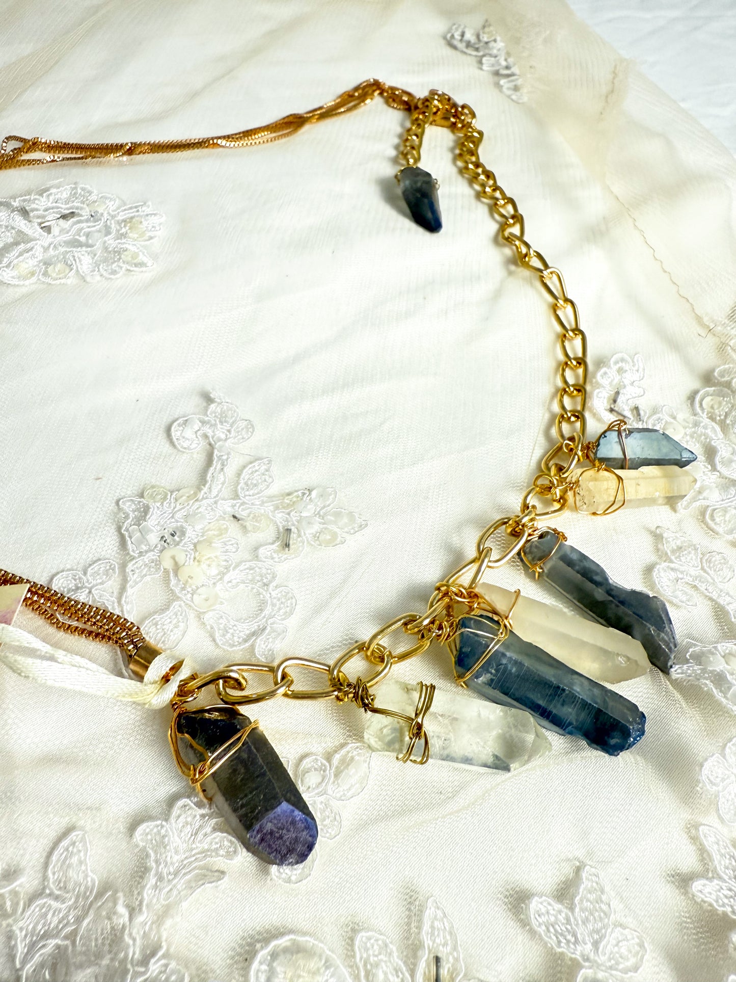 OOAK Crystal Chain Belt