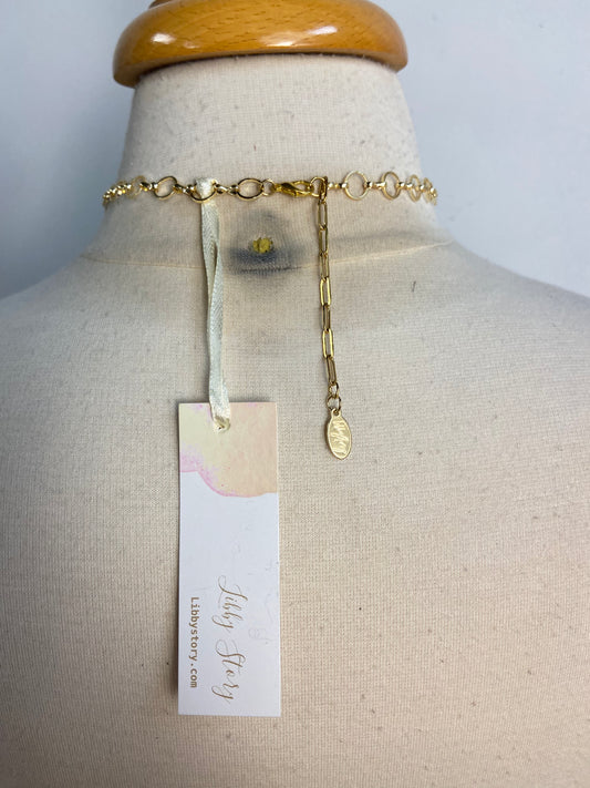 OOAK Cat Cameo Charm Necklace