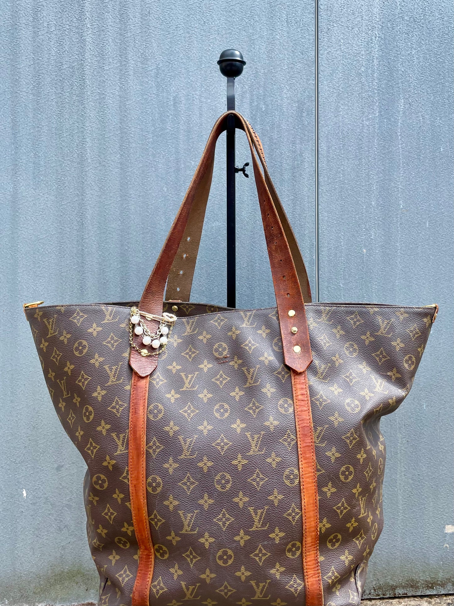 LS Upcycled Vintage LV Fleur-De-Lis Bag