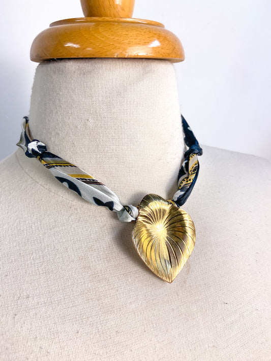 OOAK Scarf Clip Scarf Necklace