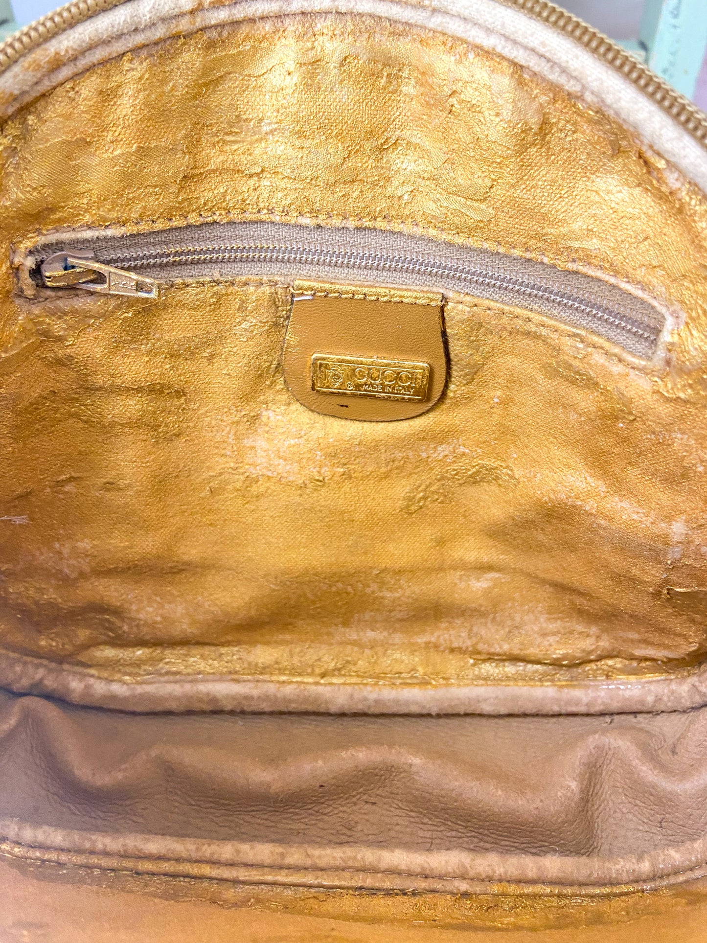 OOAK Small Vintage Gucci Purse with Bag Charm