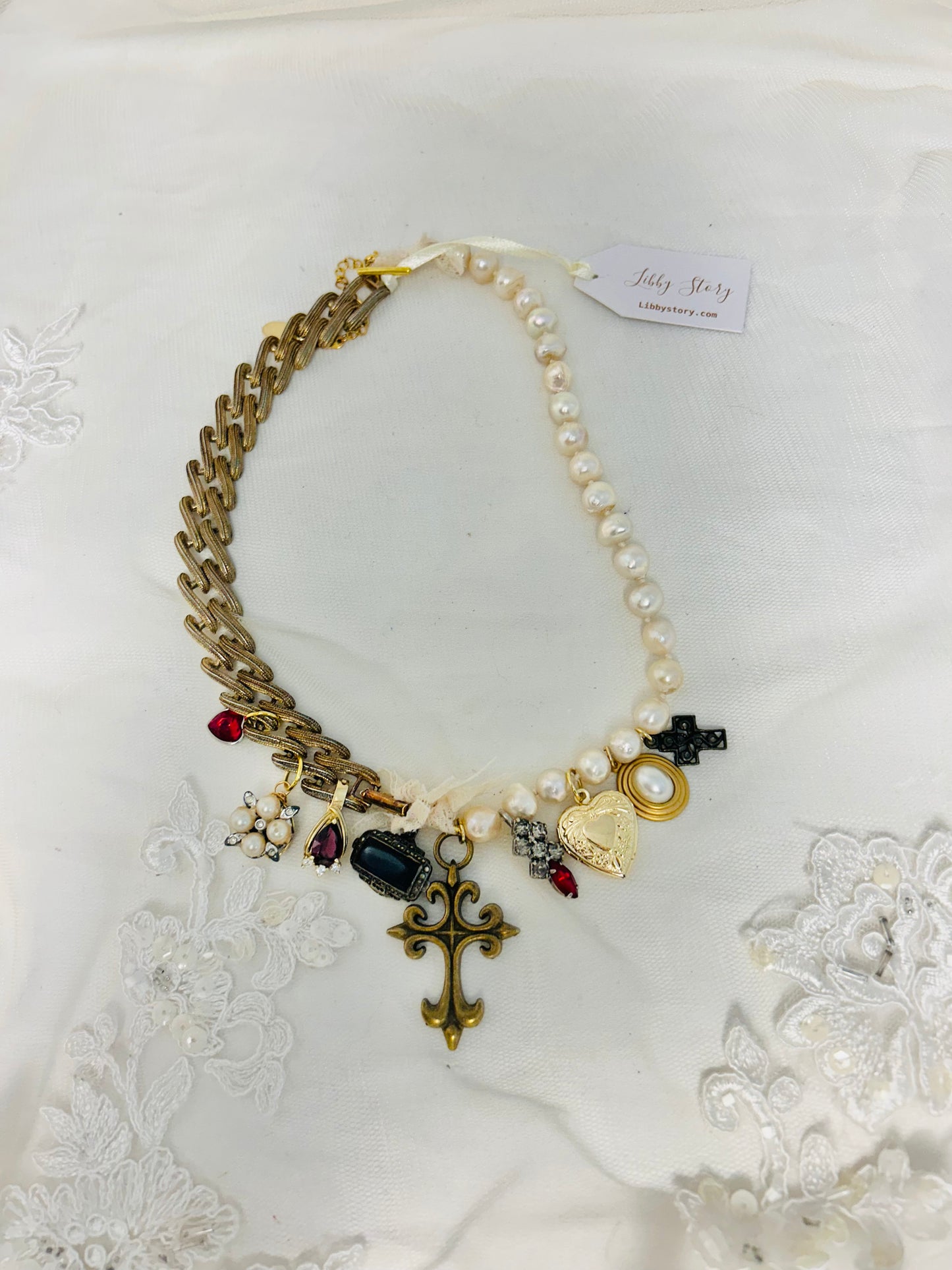 OOAK Bracelet combo Charm Necklace