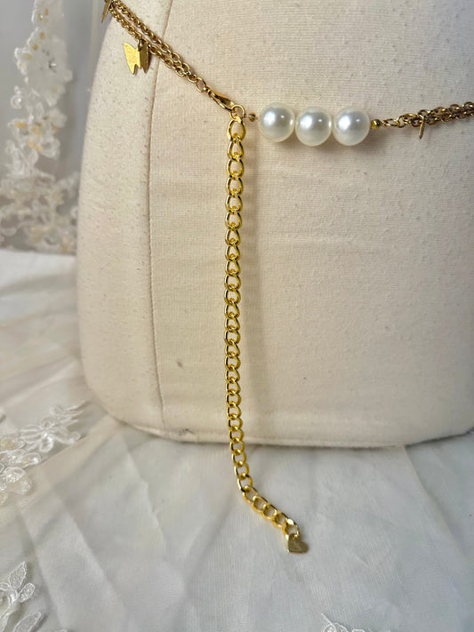 OOAK Vintage Butterfly Waist Chain