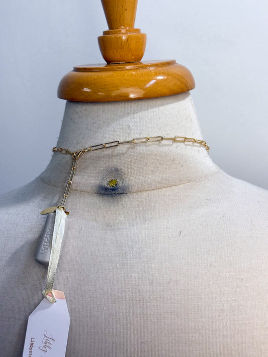 OOAK Red Pearl Charm Necklace