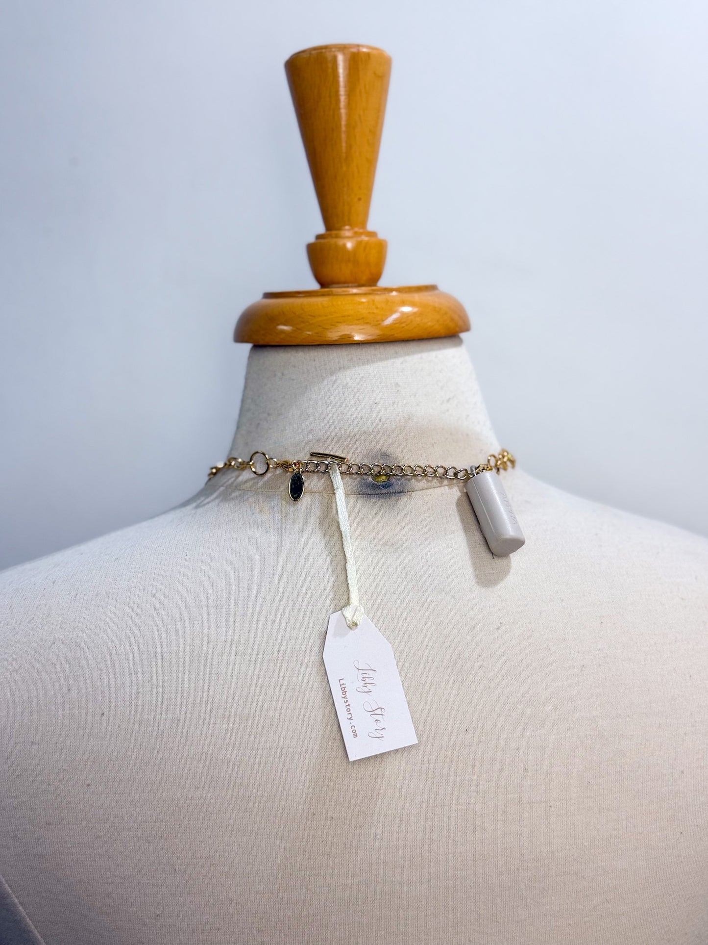 OOAK Green Lady Charm Necklace