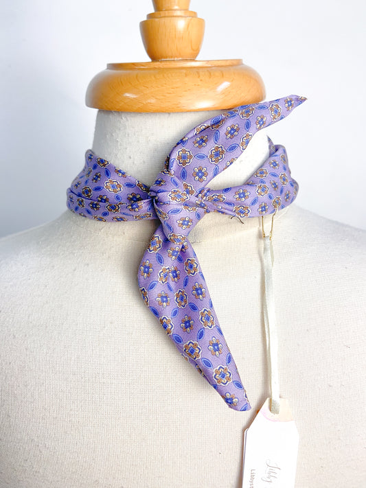 OOAK Cameo and Silk Tie Scarf Necklace