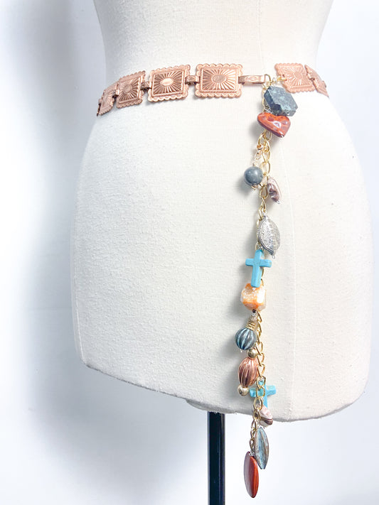 OOAK Western Copper Charm Belt