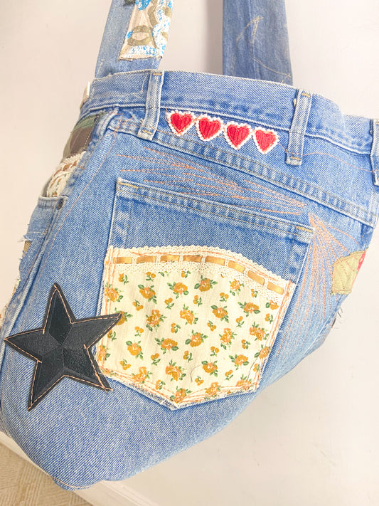 OOAK X-Large Jean Bag