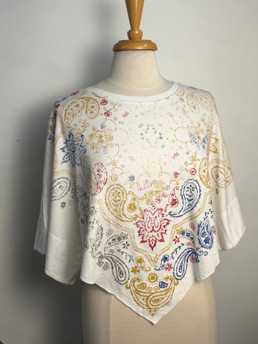 Free People Heirloom Printed V-Tee