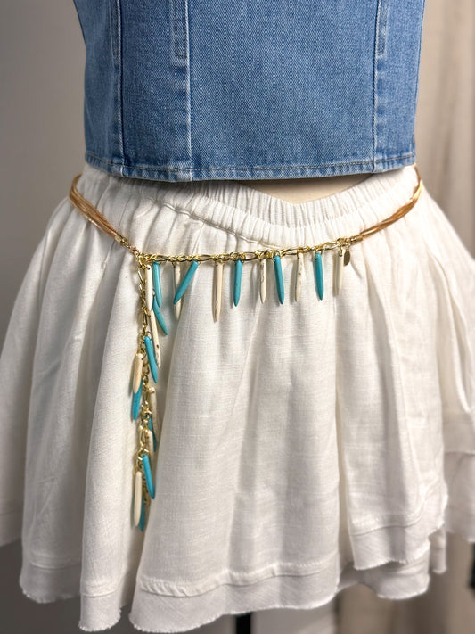 OOAK Chain & Bone Dagger Necklace or Belt