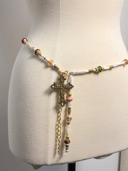 OOAK Cross & Scarf Belt or Necklace