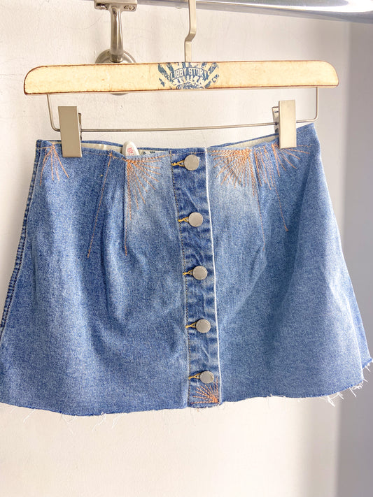 OOAK Dear John Upcycled Denim Skirt