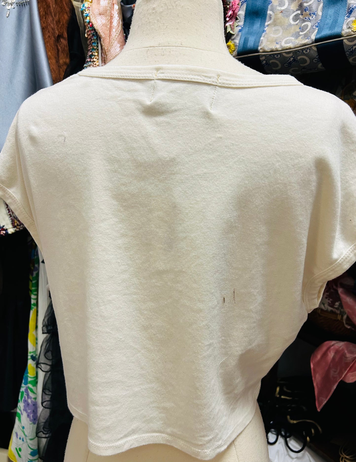 OOAK Vintage Hanky Crop Tee