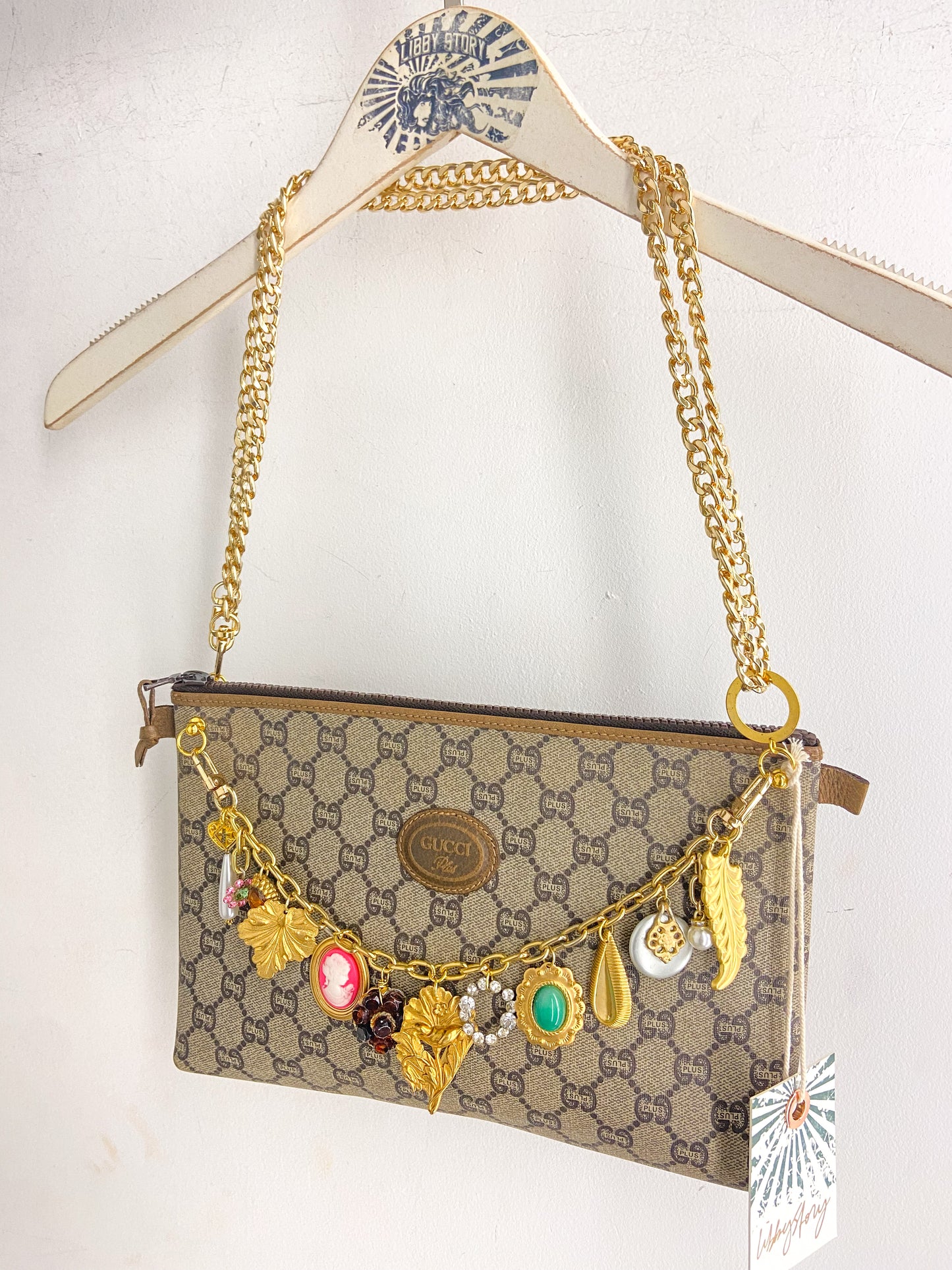 OOAK Vintage Gucci and Bag Chain with Charms