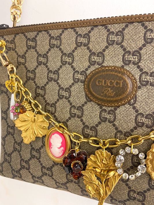 OOAK Vintage Gucci and Bag Chain with Charms