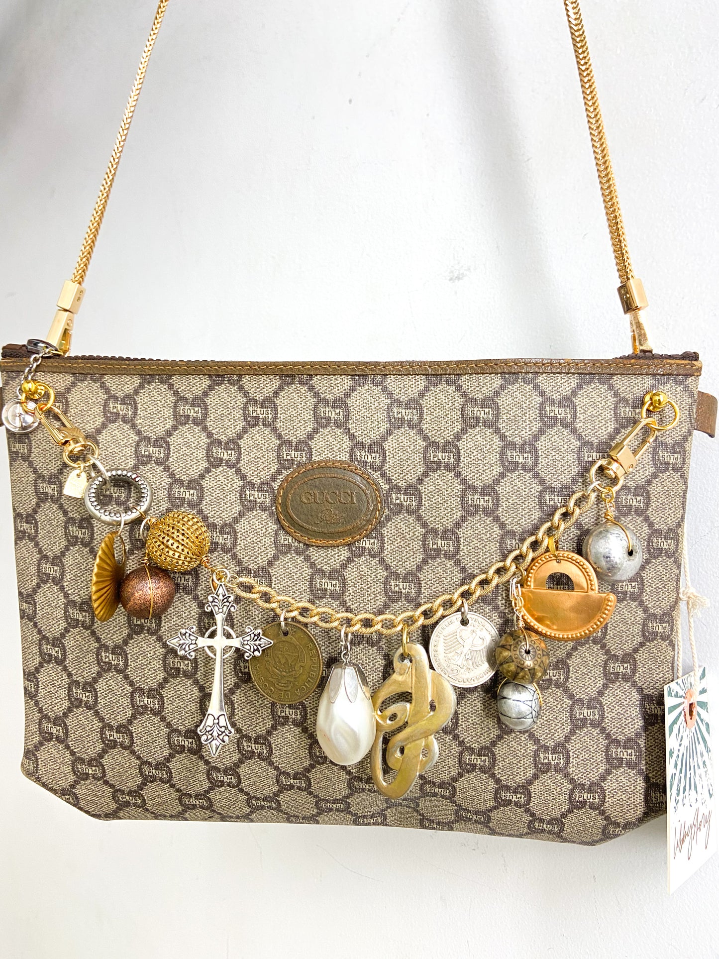 OOAK Vintage Gucci Mixed Metal Bag Chain Clutch