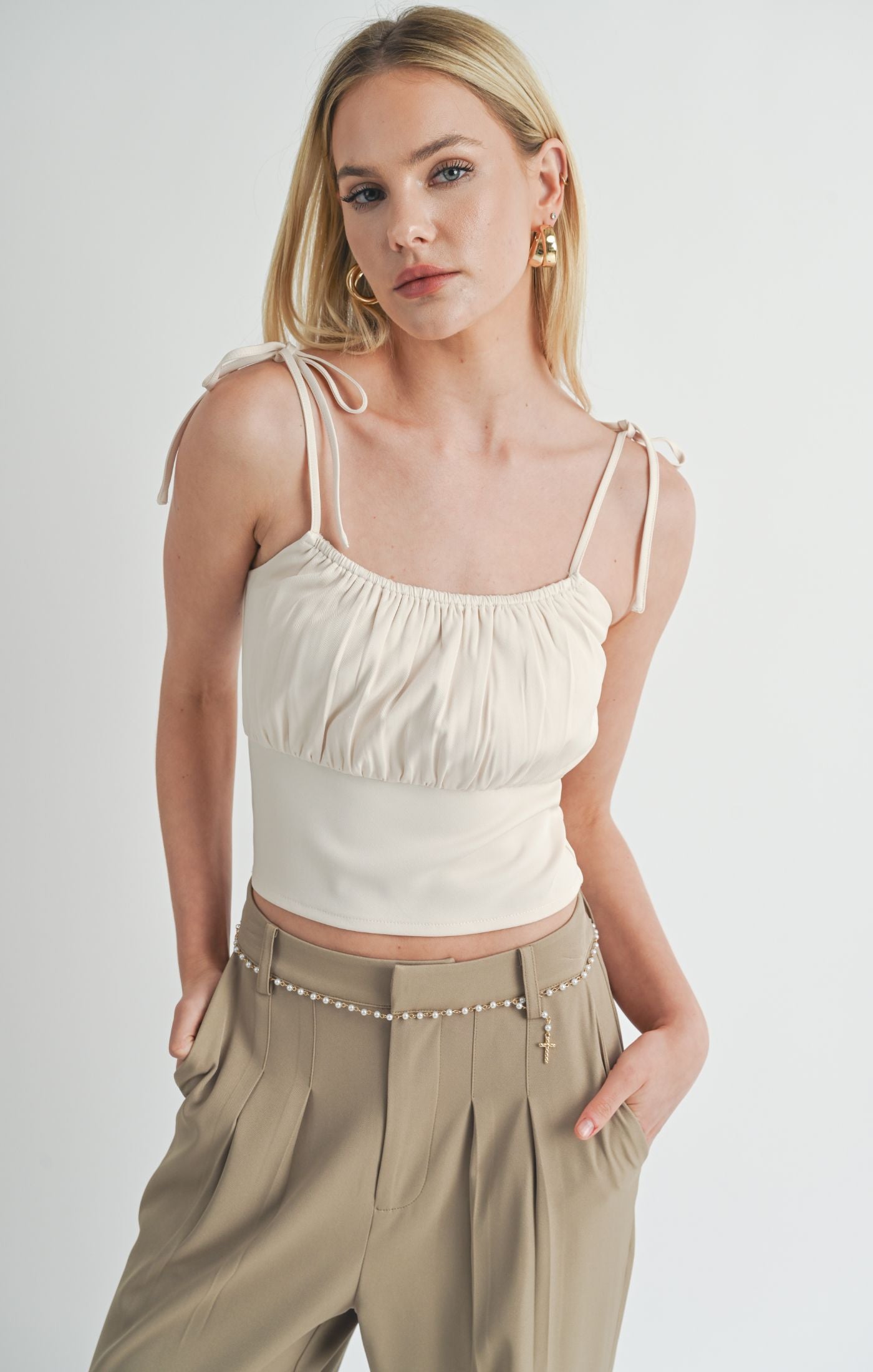 Sage the Label Lend Love Tie Straps Top