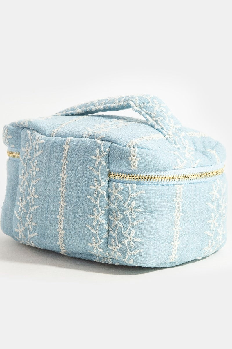 Flower Print Makeup Case Cosmetic Bag