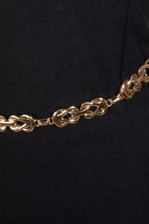 Intricate Metallic Chain Belt