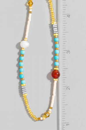 Assorted Pattern Beaded Necklace